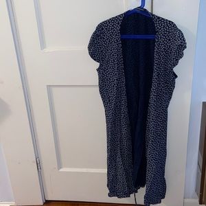 Navy wrap dress from brandy Melville
